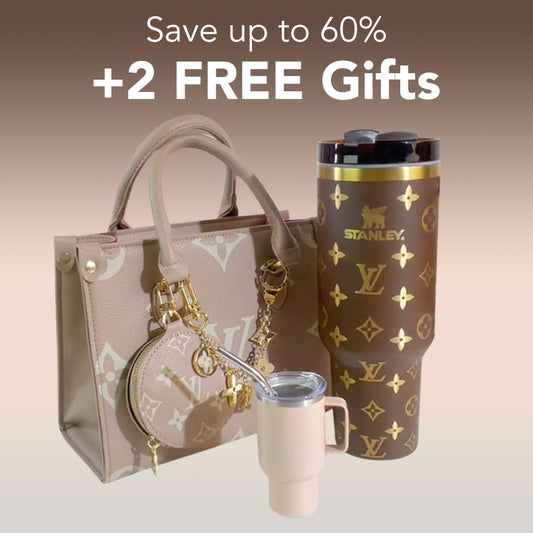 Luxe Monogram Tumbler & Style Gift Set